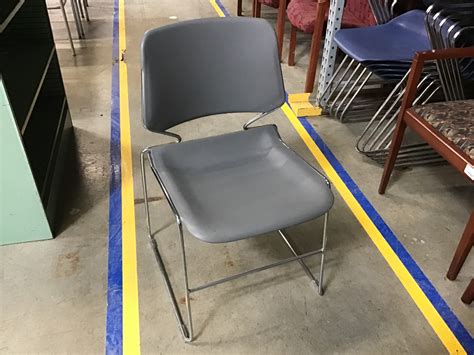 grey fabric metal frame stacking chairs for sale|Gray Stacking Chairs for sale .